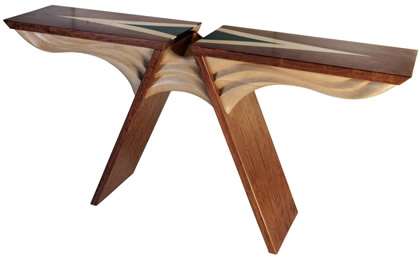 רהיטים מעוצבים בהתאמה אישית - שולחן עץ מעוצב